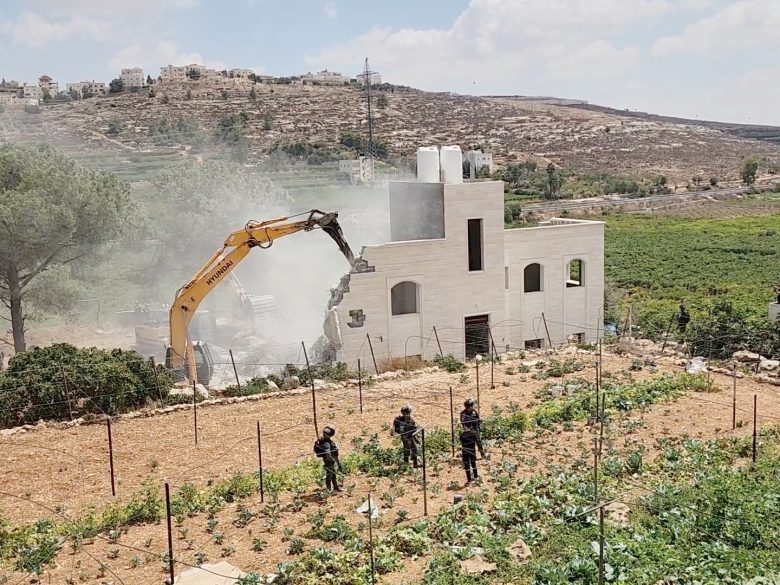 Israel Demolishes Still Unoccupied Two-story Home In Al-Bweirah ...